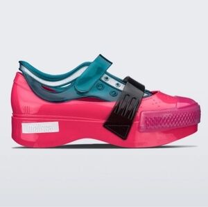 Melissa x Helen Kirkum platform chunky‎ sneakers sz 6 futuristic cyberpunk pink